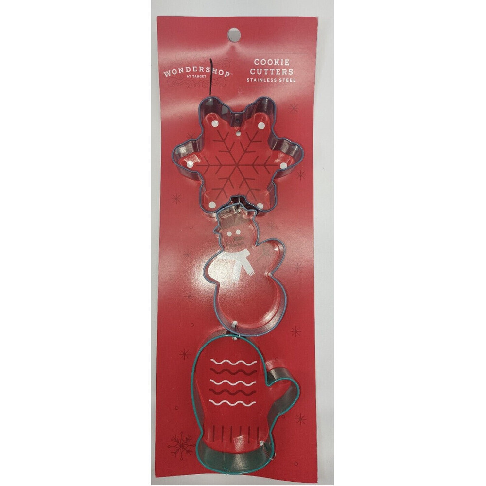 Target Wondershop Holiday Cookie Cutters Snowflake Snowman Mitten